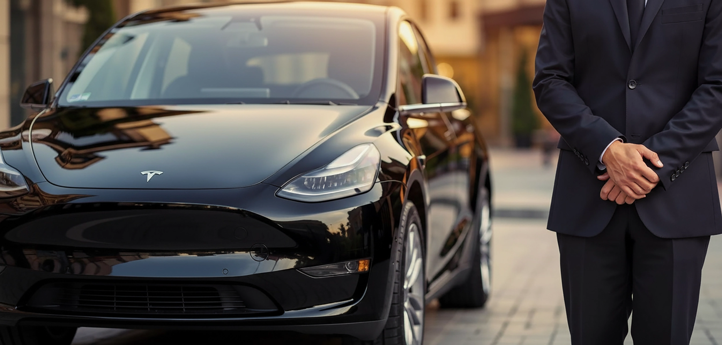 Prestations de transport privé VTC de luxe en Tesla sur la Côte d'Azur - Elitcar Service